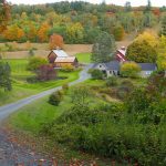 Ruta por Vermont en otoño.