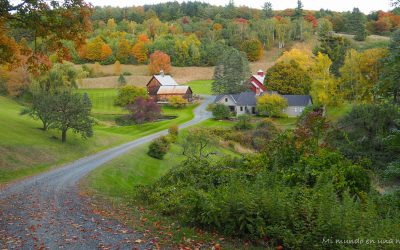 Ruta por Vermont en otoño.